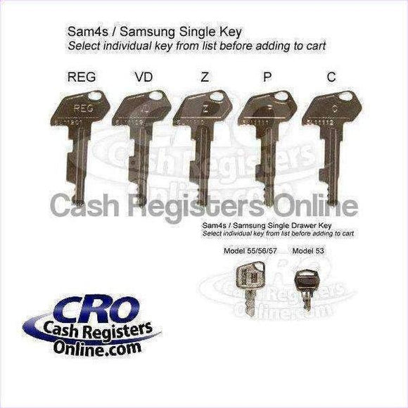 Cash Register Key Rings Cash Register Parts for Samsung, Sharp, SAM4s - Manuals, Keys, Covers ...